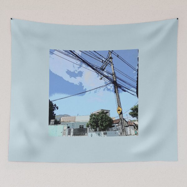 Item preview, Utility Pole Colorful in Rio de Janeiro designed and sold by RioCariocaClub.