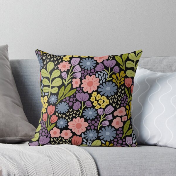 Item preview, Butterfly Garden on black designed and sold by Trine Tollefsen.