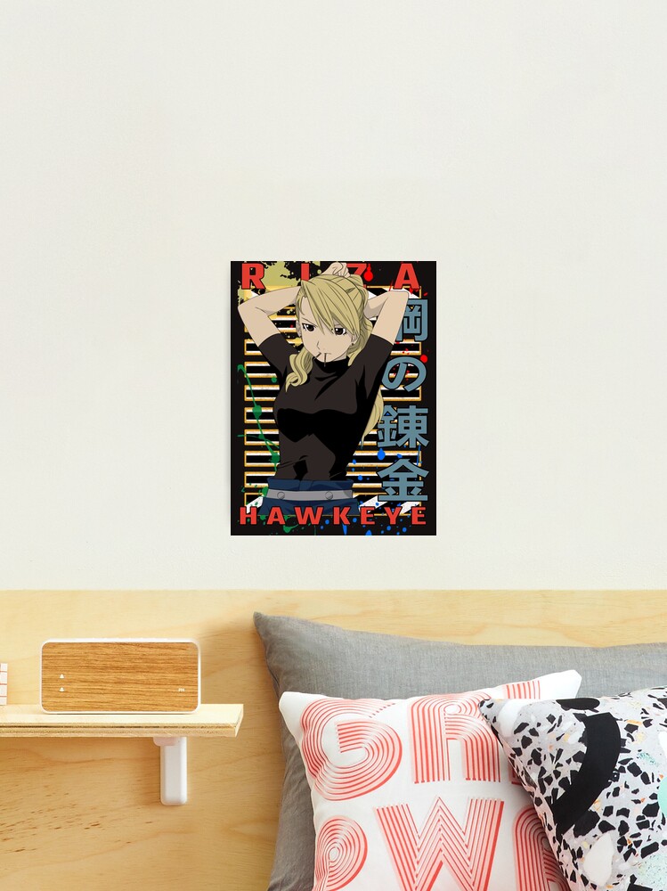 Riza Hawkeye Full-metal alchemist brotherhood anime manga Japanese Design, Gift T-Shirt, Anime T-Shirt Greeting Card for Sale by rowenanime