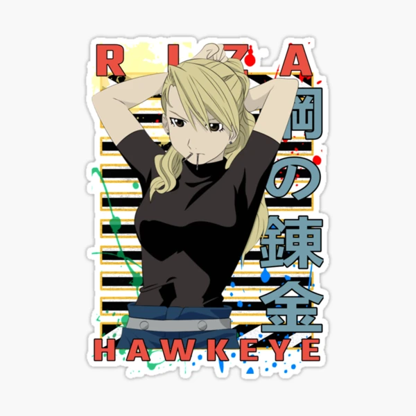 Riza Hawkeye Full-metal alchemist brotherhood anime manga Japanese Design, Gift T-Shirt, Anime T-Shirt Greeting Card for Sale by rowenanime