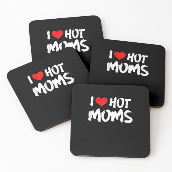 Item preview, I Love Hot Moms With Heart Graphic Hot Moms Club Gift  designed and sold by mchargue12.
