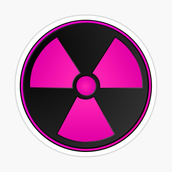 Artikel-Vorschau von Dunkelrosa radioaktives Symbol-Mädchen, designt und verkauft von AMagicalJourney.