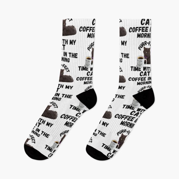 Item preview, CAT AND COFFEE, LOVE MY CAT, LOVE MY COFFEE, FETCH ME, MORNING MEME, designed and sold by R B Chrystal.