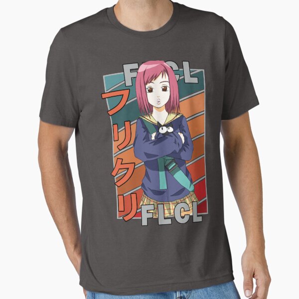 Vista previa del artículo con la obra «Mamimi Samejima FlCL Fooly Cooly Furi Kuri Retro Color Stripe Anime Manga Diseño | Regalo camiseta | Camiseta de anime», diseñado y vendido por rowenanime.