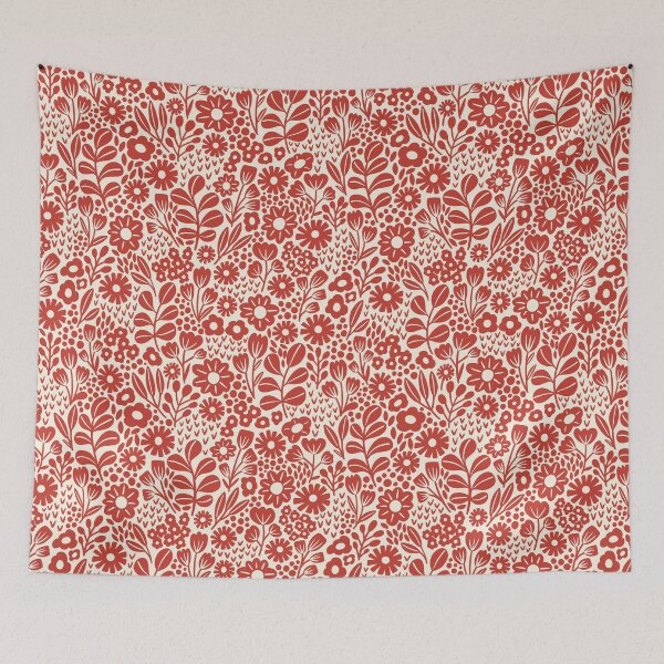 Item preview, Butterfly Garden - red designed and sold by Trine Tollefsen.