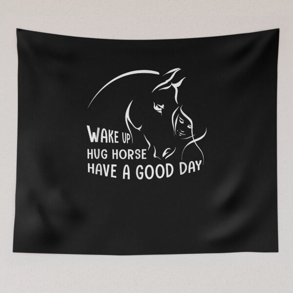 Item preview, Wake Up Hug Horse Have A Good Day Horse Lover Gift  designed and sold by mchargue12.