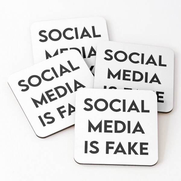 Item preview, Social media is fake designed and sold by peachairwaves.