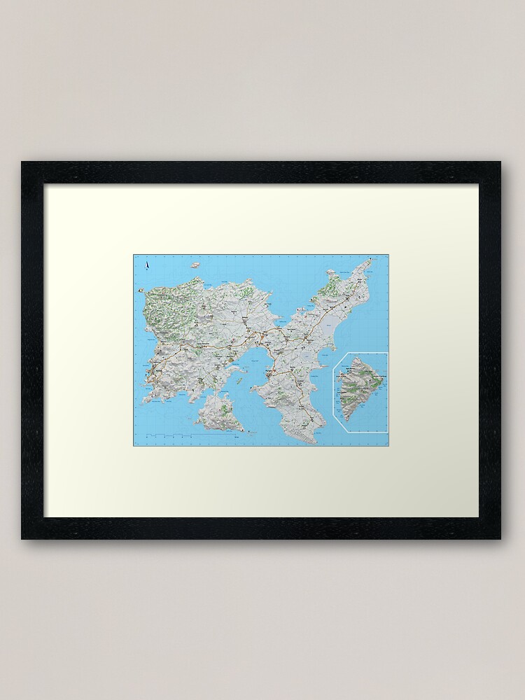 GTA 5 Map HQ Poster by Raildur