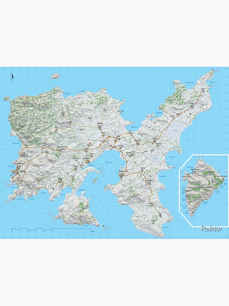 Arma 3 Altis & Stratis Map HQ Premium Matte Vertical Poster sold by ...