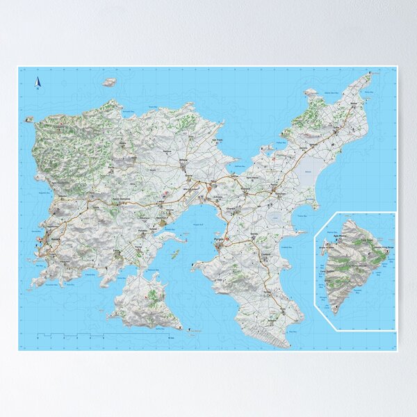 GTA 5 Map HQ Poster by Raildur