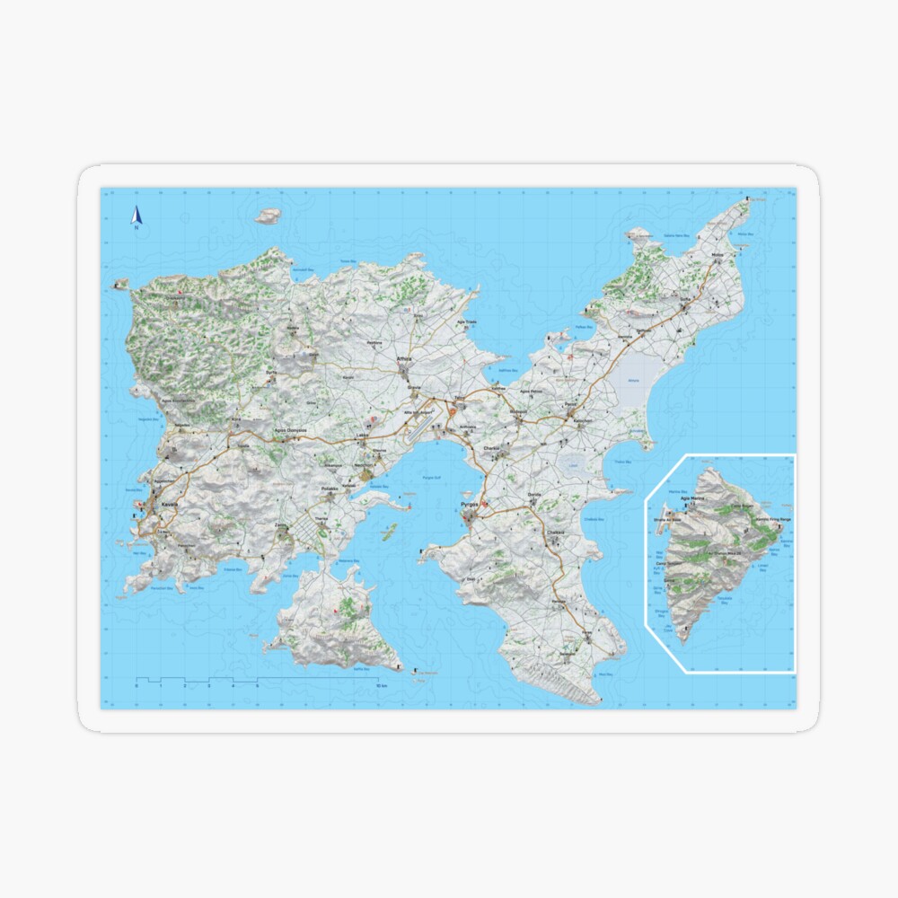 GTA 5 Map HQ Photographic Print by Raildur