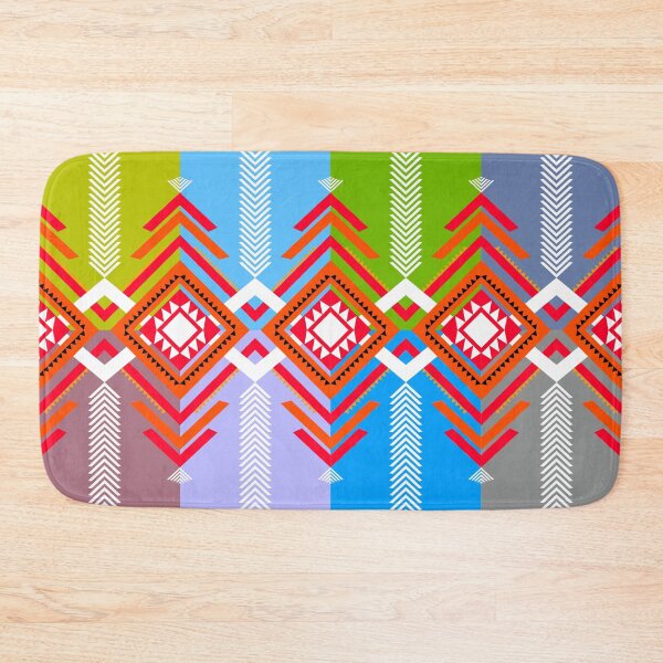 Item preview, full color bohemian fabric pattern , for book cover and design cloth of indian style. Tribal design of fabric. Woven pattern fabric design, ikat textile pattern and geomatics design. designed and sold by WP-7824.