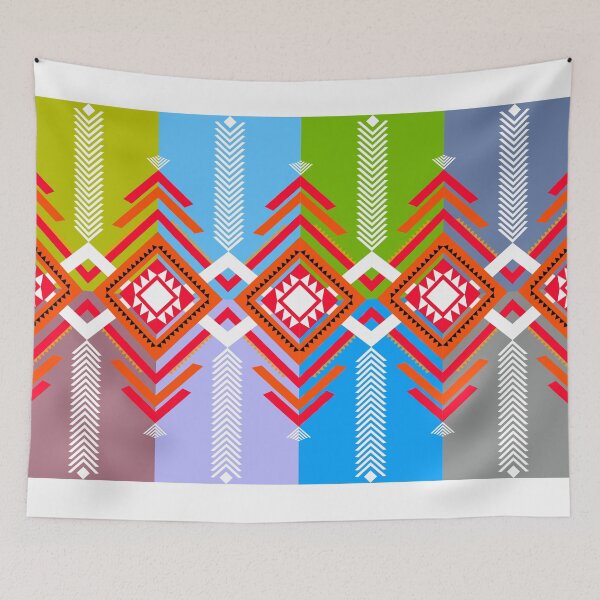 Item preview, full color bohemian fabric pattern , for book cover and design cloth of indian style. Tribal design of fabric. Woven pattern fabric design, ikat textile pattern and geomatics design. designed and sold by WP-7824.