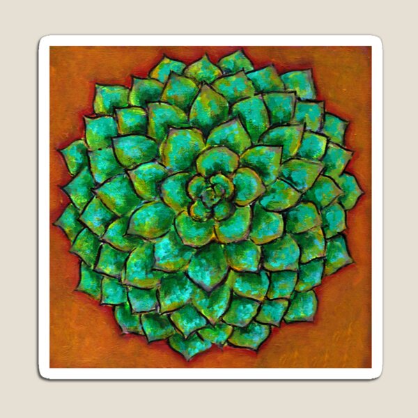 Succulent Mandala Magnet