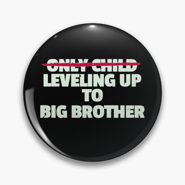 Item preview, only child leveling up to big brother  designed and sold by whatsyokidswear.