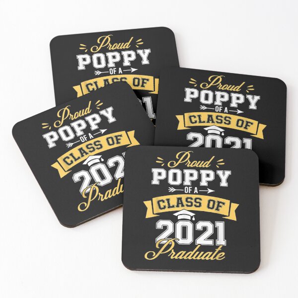 Artikelvorschau, Mens Father Of Graduate Proud Poppy Of A Class Of 2021 Graduate Gift  entworfen und verkauft von mchargue12.