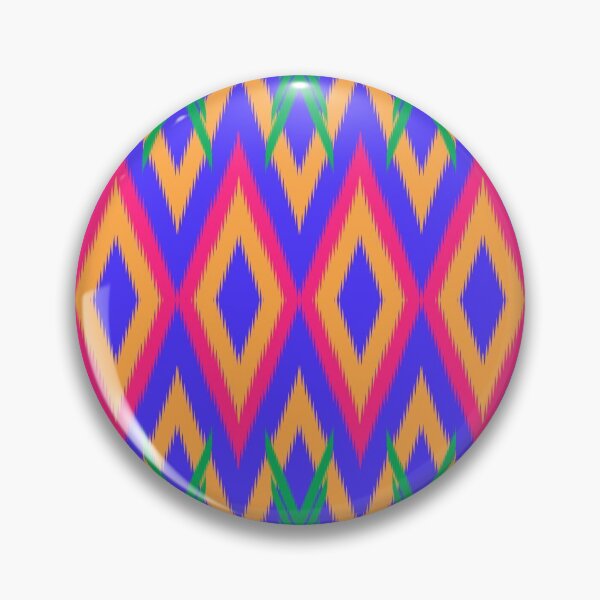 Item preview, ikat textile pattern and geomatics design.  designed and sold by WP-7824.