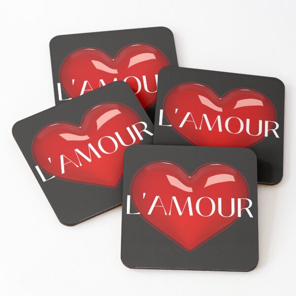 Item preview, L'AMOUR, LOVE HEART, HEART MEME, FRENCH LOVE, ROMANTIC MEME,  designed and sold by R B Chrystal.