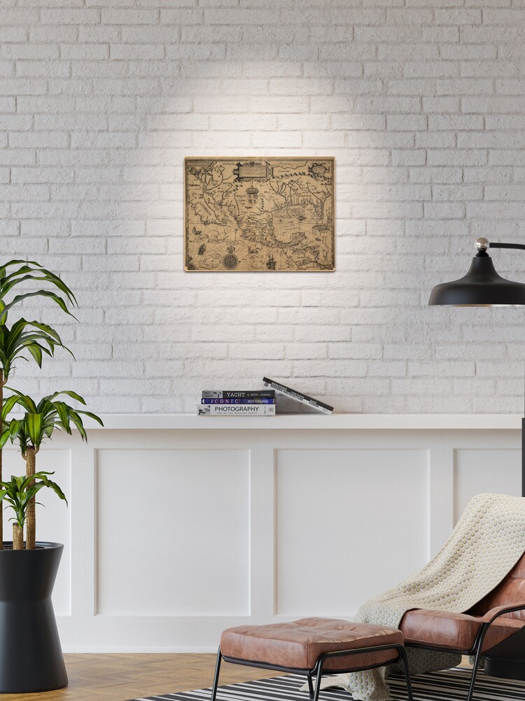 Thumbnail 1 of 4, Metal Print, Vintage Map of Mexico (1600) designed and sold by BravuraMedia.