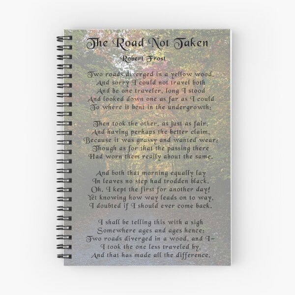 Item preview, Robert Frost The road not taken designed and sold by Brad Chambers.