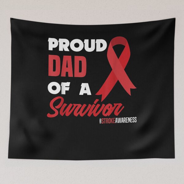 Item preview, Mens Proud Dad Of A Survivor Stroke Warrior Stroke Awareness Gift  designed and sold by mchargue12.