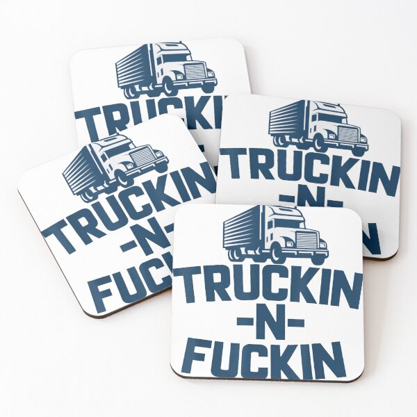 Item preview, Truckin And Fuckin Funny Trucker T-Shirt designed and sold by jamesaduar.