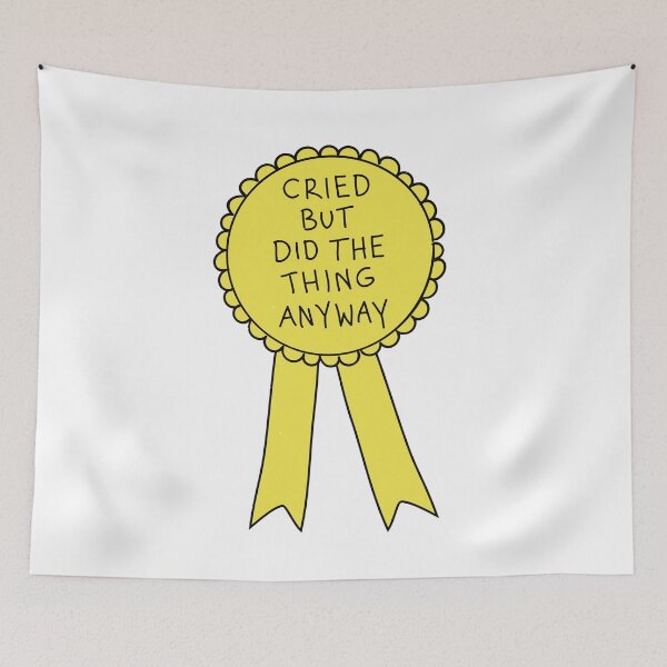 Item preview, Did The Thing Anyway Yellow designed and sold by Me And The Moon.