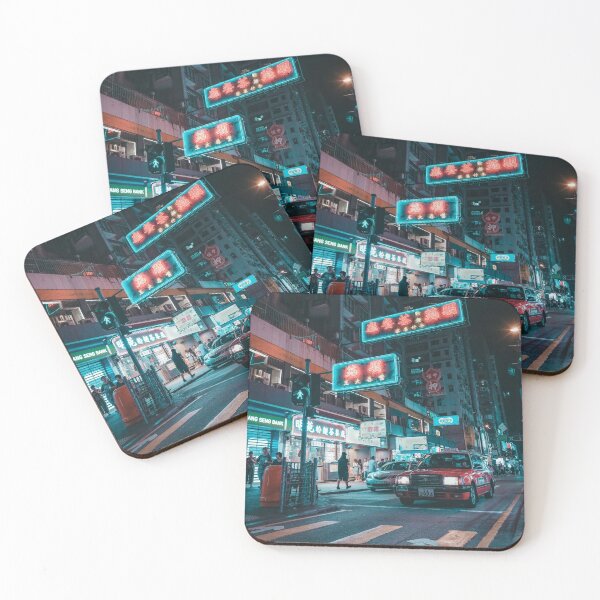 Item preview, Hong Kong Nighttime | Road, Street, China designed and sold by QShore.
