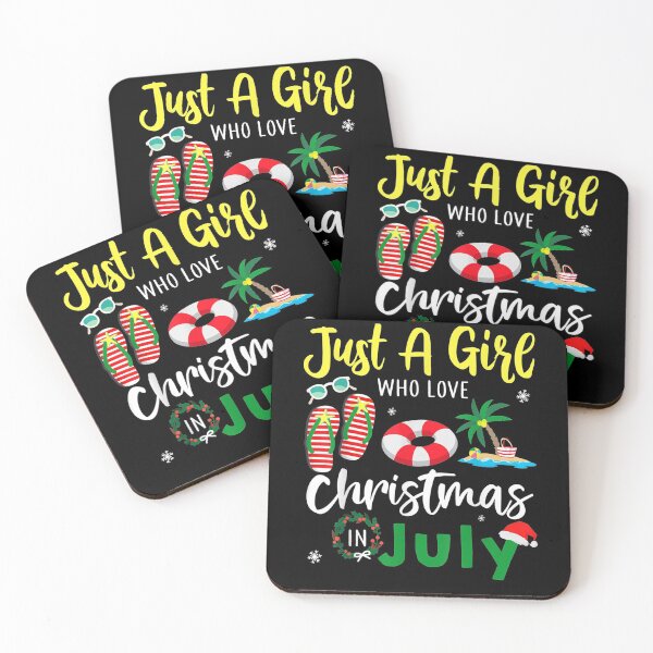 Item preview, Just A Girl Who Loves Christmas In July Summer Gift  designed and sold by mchargue12.