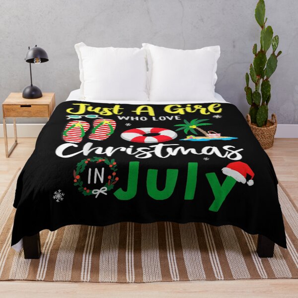 Item preview, Just A Girl Who Loves Christmas In July Summer Gift designed and sold by mchargue12.