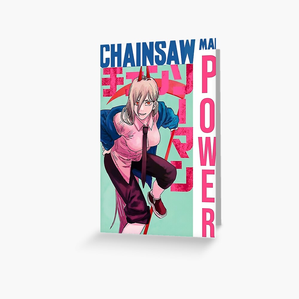 "Chainsaw Man Power Chainsaw Man " Greeting Card for Sale by Anime