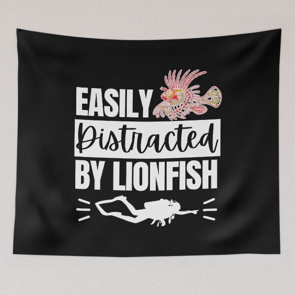Item preview, Easily Distracted By Lionfish designed and sold by StudioAquaLumos.