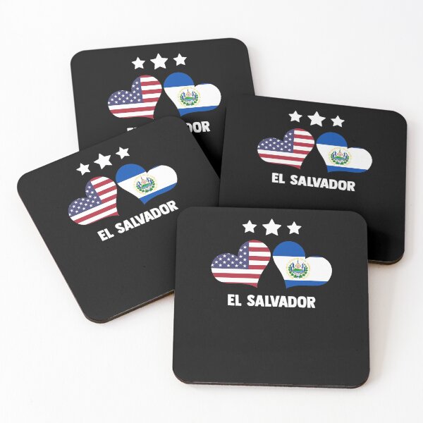 Item preview, El Salvador Salvadorian El Salvador Flag American Flag designed and sold by Nessshirts.
