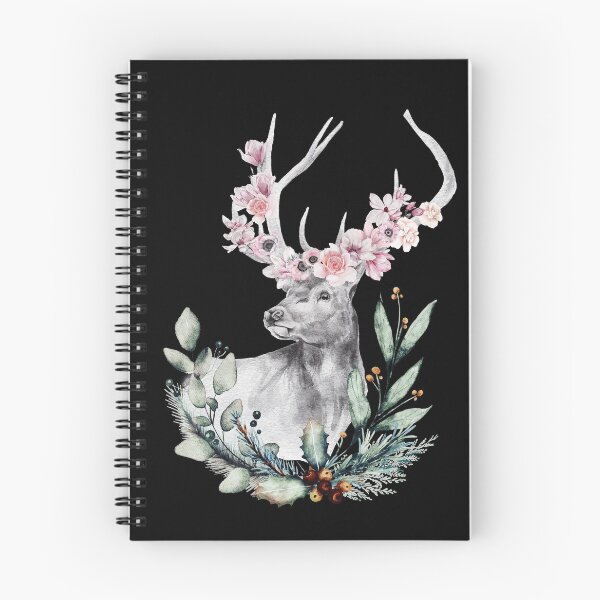 Item preview, WANDERLUST FLOWER CROWN STAG DEER designed and sold by CeraRoss.