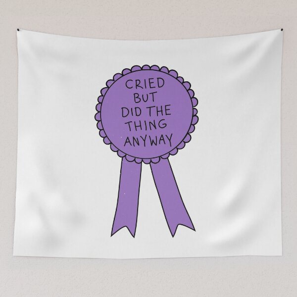 Item preview, Did The Thing Anyway Purple designed and sold by Me And The Moon.