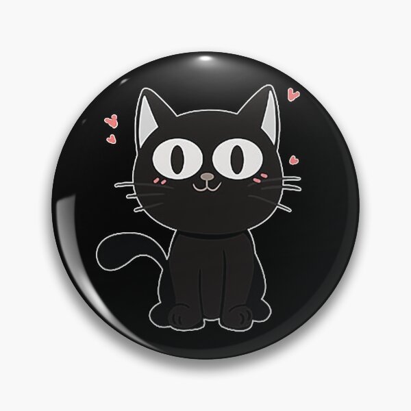 Item preview, Black Cat With Big Eyes designed and sold by marytrou.