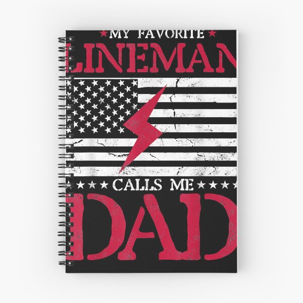 Item preview, My Favorite Lineman Calls Me Dad USA flag gift fathers day designed and sold by IsraelCastro.