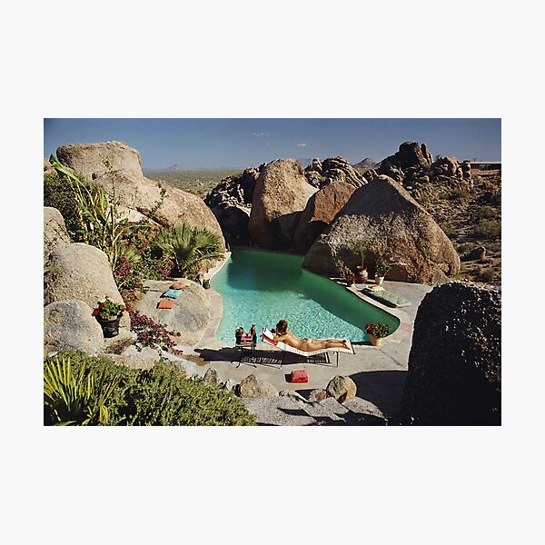Landscape Arizona Swimming Pool Poster Photographic Print
