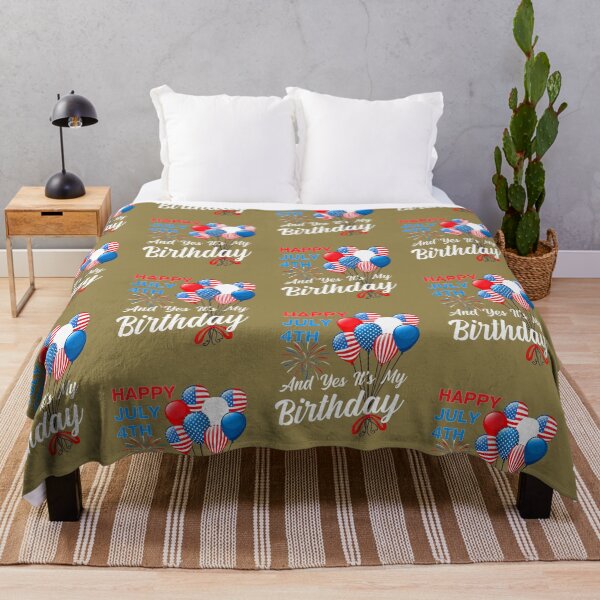 Item preview, Happy July 4Th And Yes It's My Birthday designed and sold by RiseAlex.