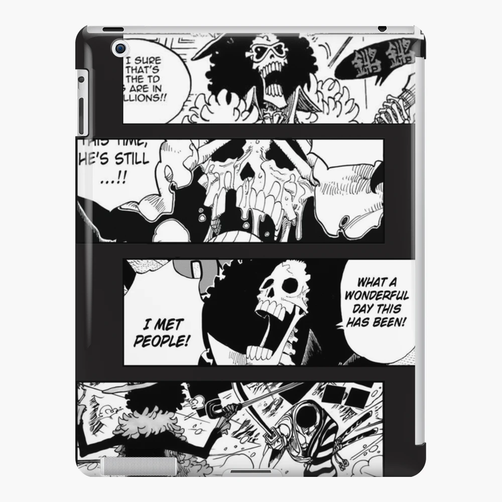 Brook Soul King One Piece Wan Pīsu Anime Manga Panel Stripe Design, Gift  T-Shirt, Anime T-Shirt iPad Case & Skin for Sale by rowenanime