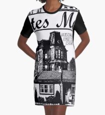 Bates Motel - Black Type Graphic T-Shirt Dress
