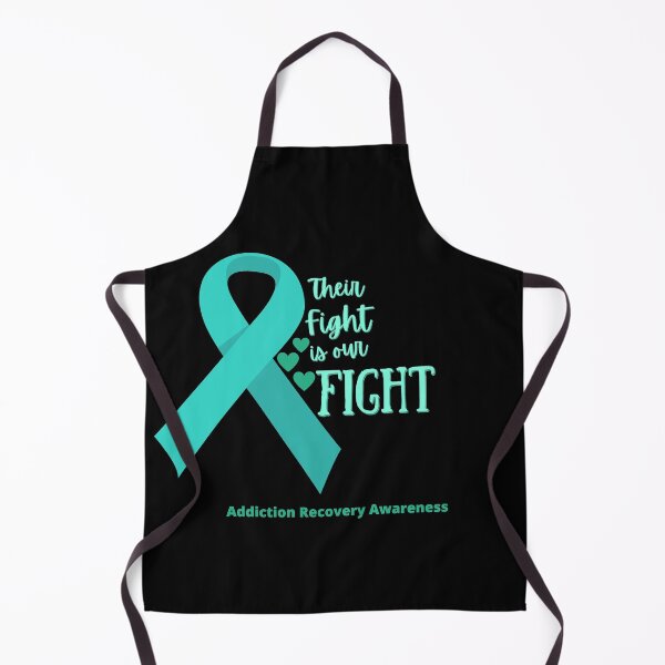 Item preview, Addiction Awareness Ribbon Quote. Design In Teal and Turquoise Colors designed and sold by Dog Hair and Healing.