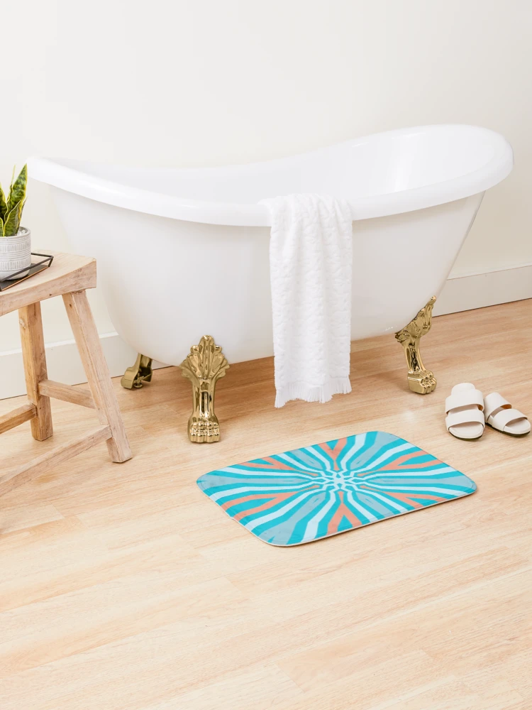 Thumbnail 2 of 6, Bath Mat, Retro Zeb  designed and sold by R-Creation.