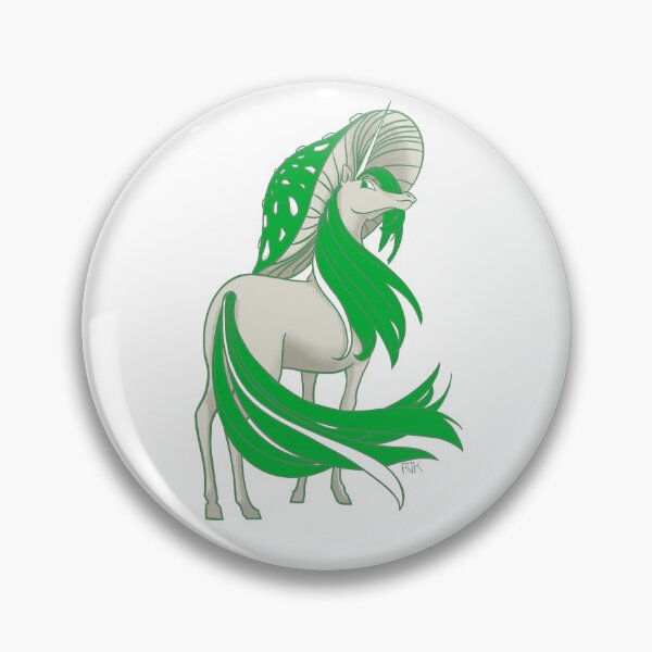 Item preview, Green Amanita Muscaria (Fly Agaric) Mushroom Unicorn designed and sold by RJKpoyp.