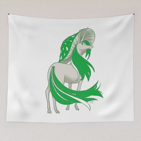 Item preview, Green Amanita Muscaria (Fly Agaric) Mushroom Unicorn designed and sold by RJKpoyp.