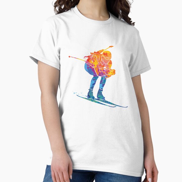 Item preview, Watercolor Ski Biathlon designed and sold by Nodirama.