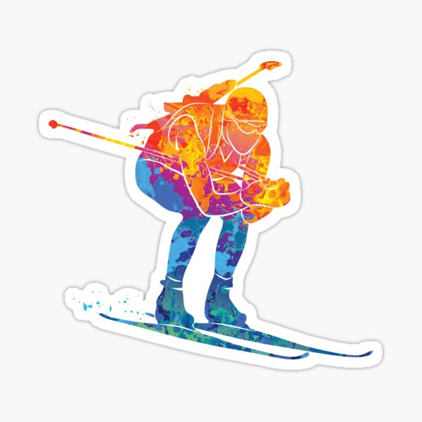 Item preview, Watercolor Ski Biathlon designed and sold by Nodirama.