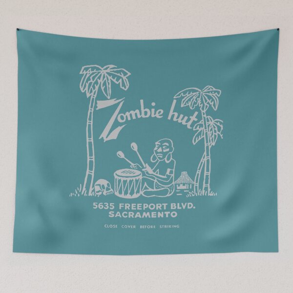 Item preview, Zombie Hut  Retro Tiki  designed and sold by pebbyforevee.