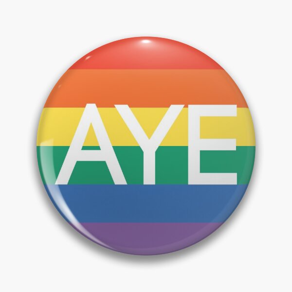Item preview, AYE, Scottish Independence Pride Flag Coloured Circle Design designed and sold by MacPean.