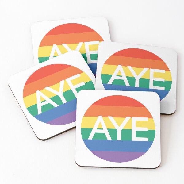 Item preview, AYE, Scottish Independence Pride Flag Coloured Circle Design designed and sold by MacPean.